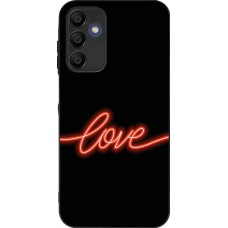 Samsung Galaxy A16 Case Hülle - Silikon schwarz Valentine 2023 neon love