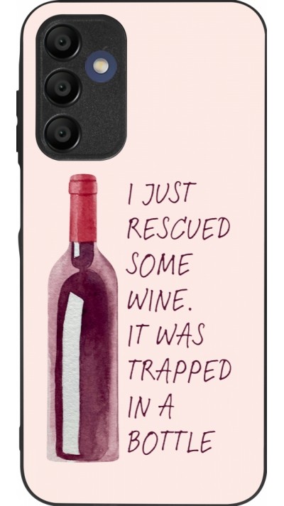 Coque Samsung Galaxy A16 - Silicone rigide noir I just rescued some wine