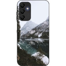 Coque Samsung Galaxy A16 - Silicone rigide noir Winter 22 snowy mountain and lake