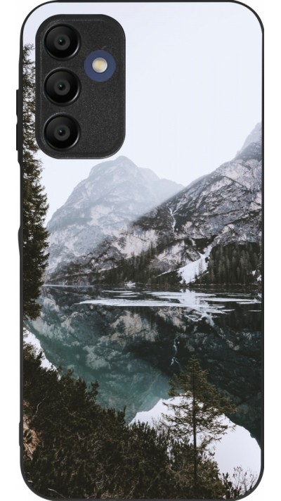 Coque Samsung Galaxy A16 - Silicone rigide noir Winter 22 snowy mountain and lake