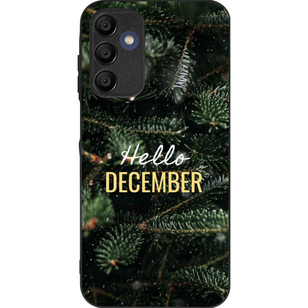 Samsung Galaxy A16 Case Hülle - Silikon schwarz Winter 25 Winter hello december