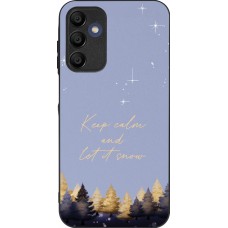 Samsung Galaxy A16 Case Hülle - Silikon schwarz Winter 25 Winter illustration of trees