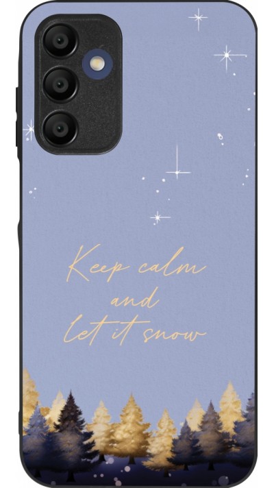 Samsung Galaxy A16 Case Hülle - Silikon schwarz Winter 25 Winter illustration of trees