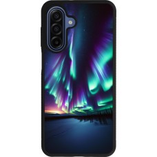 Samsung Galaxy A17 Case Hülle - Silikon schwarz Funkelndes Nordlicht