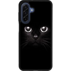 Samsung Galaxy A17 Case Hülle - Silikon schwarz Cat eyes