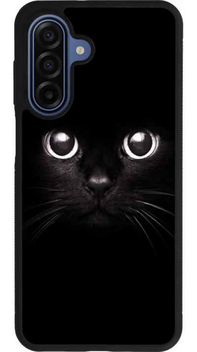Samsung Galaxy A17 Case Hülle - Silikon schwarz Cat eyes
