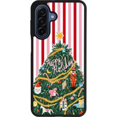 Coque Samsung Galaxy A17 - Silicone rigide noir Christmas 25 Happy Holiday