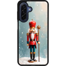 Samsung Galaxy A17 Case Hülle - Silikon schwarz Christmas 25 Nutcracker Snow