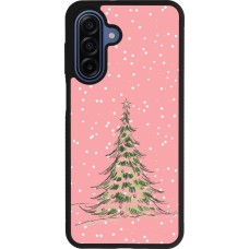 Samsung Galaxy A17 Case Hülle - Silikon schwarz Christmas 25 Pink Tree