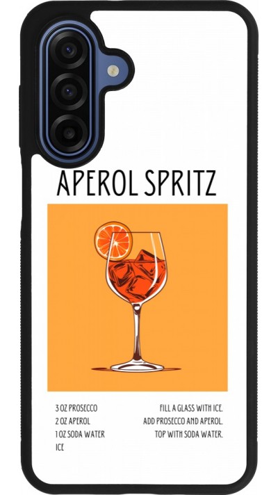 Samsung Galaxy A17 Case Hülle - Silikon schwarz Cocktail Rezept Aperol Spritz