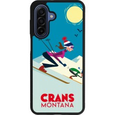 Samsung Galaxy A17 Case Hülle - Silikon schwarz Crans-Montana Ski Downhill