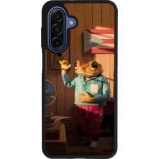 Samsung Galaxy A17 Case Hülle - Silikon schwarz Dancing frog DTMF