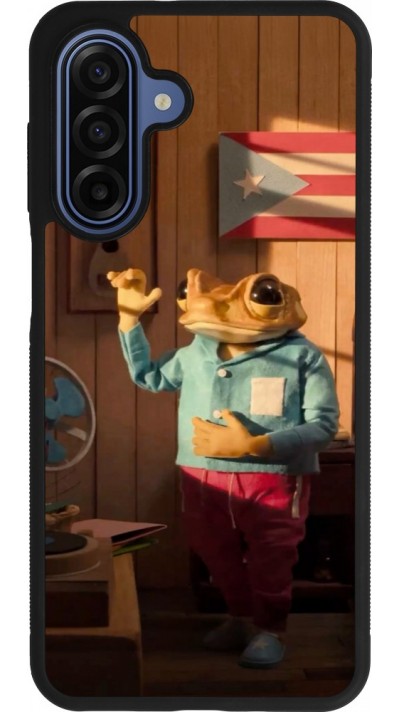 Samsung Galaxy A17 Case Hülle - Silikon schwarz Dancing frog DTMF