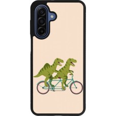 Samsung Galaxy A17 Case Hülle - Silikon schwarz Dinosaurs on bikes 2026