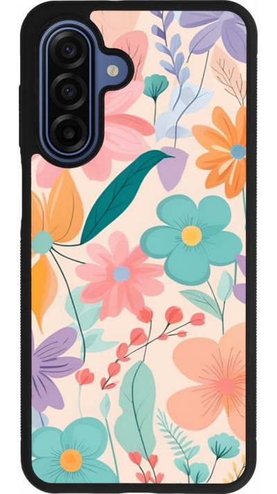 Samsung Galaxy A17 Case Hülle - Silikon schwarz Easter 2024 spring flowers