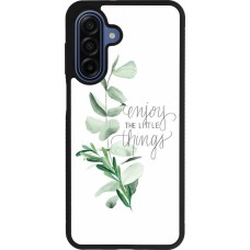Samsung Galaxy A17 Case Hülle - Silikon schwarz Enjoy the little things