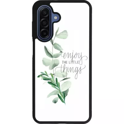Samsung Galaxy A17 Case Hülle - Silikon schwarz Enjoy the little things