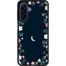 Samsung Galaxy A17 Case Hülle - Silikon schwarz Flowers space