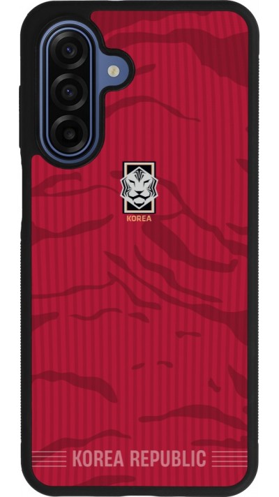 Coque Samsung Galaxy A17 - Silicone rigide noir Maillot de football Corée du Sud 2026 personnalisable