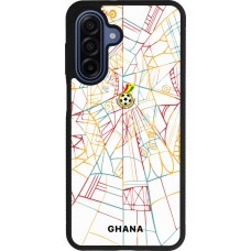 Coque Samsung Galaxy A17 - Silicone rigide noir Maillot de football Ghana 2026 personnalisable