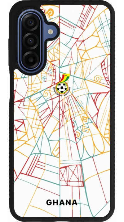 Coque Samsung Galaxy A17 - Silicone rigide noir Maillot de football Ghana 2026 personnalisable