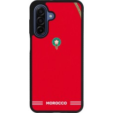 Coque Samsung Galaxy A17 - Silicone rigide noir Maillot de football Maroc 2026 personnalisable