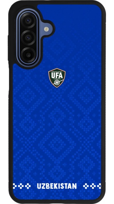 Coque Samsung Galaxy A17 - Silicone rigide noir Maillot de football Ouzbékistan 2026 personnalisable