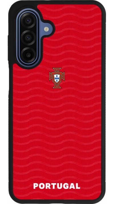 Coque Samsung Galaxy A17 - Silicone rigide noir Maillot de football Portugal 2026 personnalisable