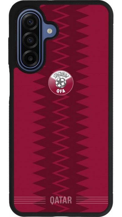 Coque Samsung Galaxy A17 - Silicone rigide noir Maillot de football Qatar 2026 personnalisable