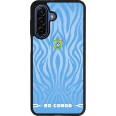 Samsung Galaxy A17 Case Hülle - Silikon schwarz Demokratische Republik Kongo 2026 personalisierbares Fussballtrikot