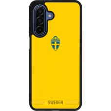 Samsung Galaxy A17 Case Hülle - Silikon schwarz Schweden 2026 personalisierbares Fussballtrikot