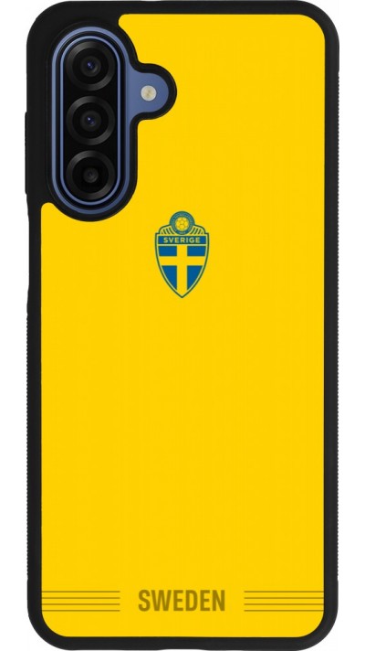 Coque Samsung Galaxy A17 - Silicone rigide noir Maillot de football Suède 2026 personnalisable