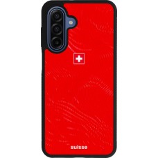 Coque Samsung Galaxy A17 - Silicone rigide noir Maillot de football Suisse 2026 personnalisable