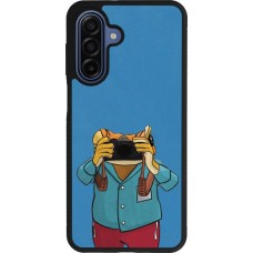 Samsung Galaxy A17 Case Hülle - Silikon schwarz Frog with camera DTMF