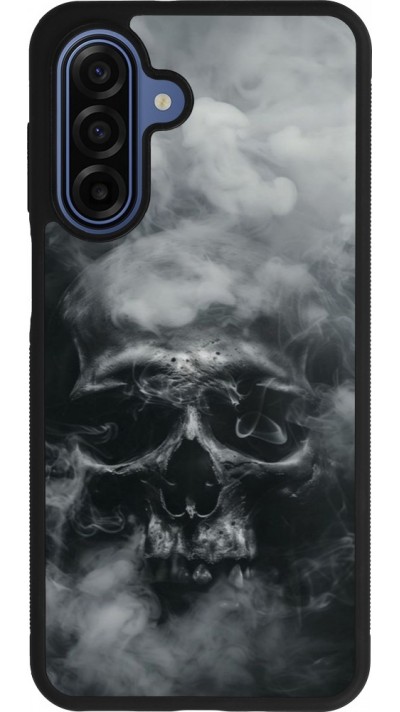 Samsung Galaxy A17 Case Hülle - Silikon schwarz Halloween 2024 smoky skull