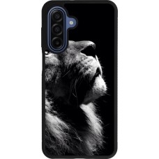 Coque Samsung Galaxy A17 - Silicone rigide noir Lion looking up