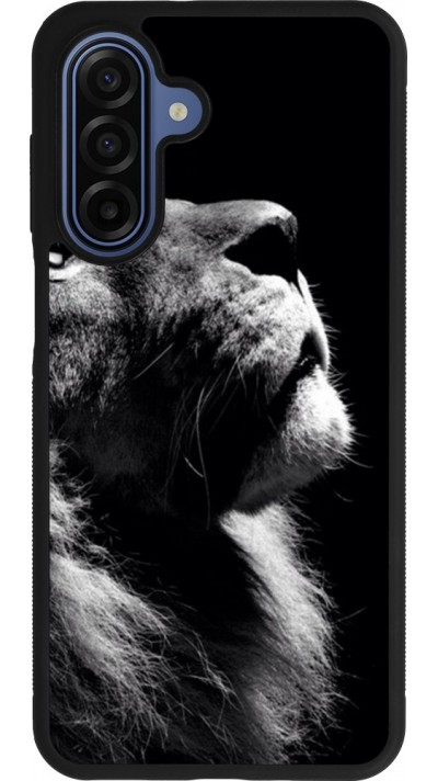 Coque Samsung Galaxy A17 - Silicone rigide noir Lion looking up