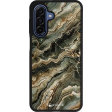 Samsung Galaxy A17 Case Hülle - Silikon schwarz Oliv Marmor
