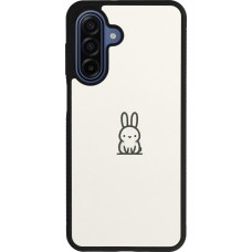 Samsung Galaxy A17 Case Hülle - Silikon schwarz Minimal Häschen Süße