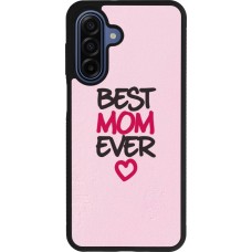 Coque Samsung Galaxy A17 - Silicone rigide noir Mom 2023 best Mom ever pink