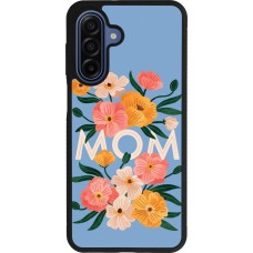 Samsung Galaxy A17 Case Hülle - Silikon schwarz Mom 2026 Flowers