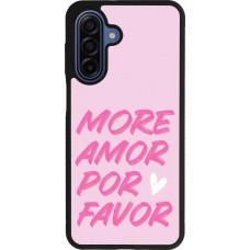 Coque Samsung Galaxy A17 - Silicone rigide noir More amor porfavor