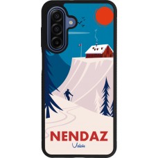 Coque Samsung Galaxy A17 - Silicone rigide noir Nendaz Cabane Ski