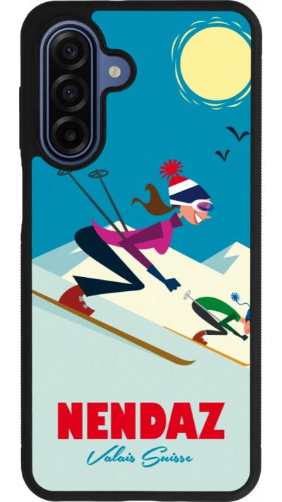 Coque Samsung Galaxy A17 - Silicone rigide noir Nendaz Ski Downhill