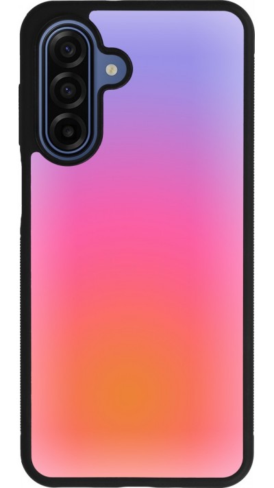 Coque Samsung Galaxy A17 - Silicone rigide noir Orange Pink Blue Gradient