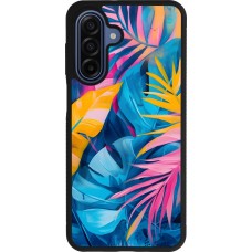 Samsung Galaxy A17 Case Hülle - Silikon schwarz Palms Blue