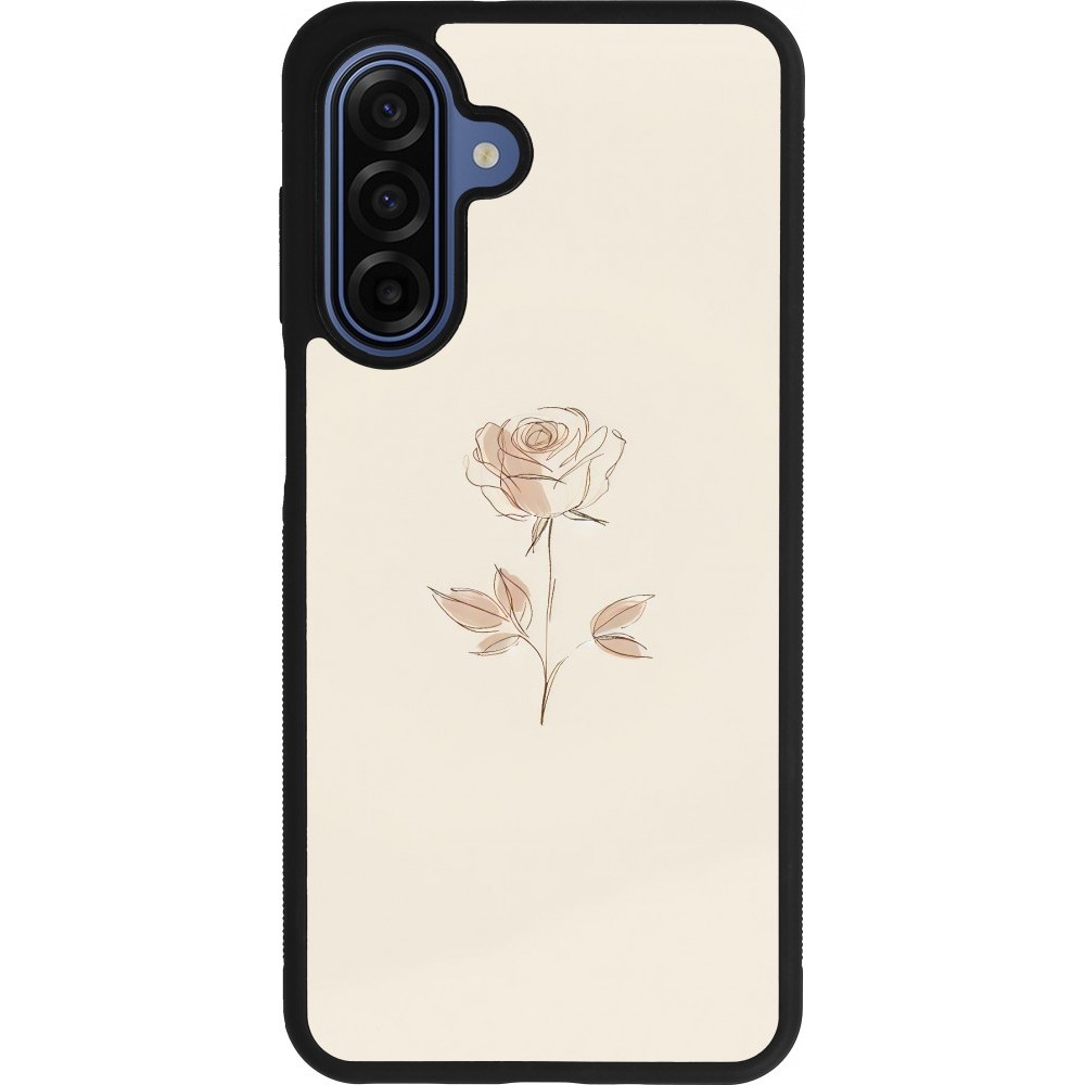 Samsung Galaxy A17 Case Hülle - Silikon schwarz Rosa Sand Minimalistisch