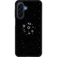 Samsung Galaxy A17 Case Hülle - Silikon schwarz Space Doodle