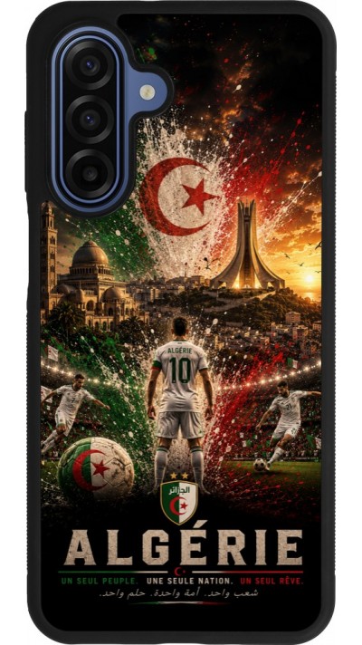 Samsung Galaxy A17 Case Hülle - Silikon schwarz Fussball Algerien splash 2026