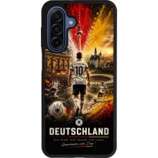 Samsung Galaxy A17 Case Hülle - Silikon schwarz Fussball Deutschland splash 2026